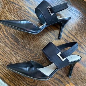black alfani strap heels